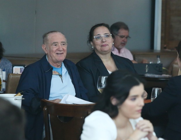 Renato Aragão com a mulher, Lilian (Foto: Edson Aipim/AgNews)