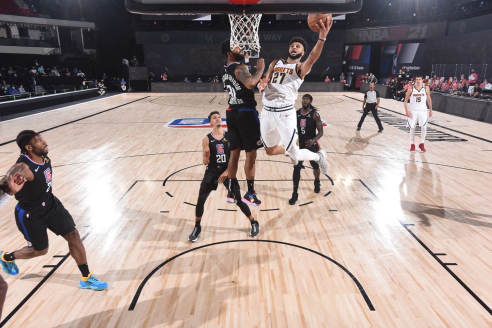 Jamal Murray - Los Angeles Clippers x Denver Nuggets — Foto: Andrew D. Bernstein/Getty Images