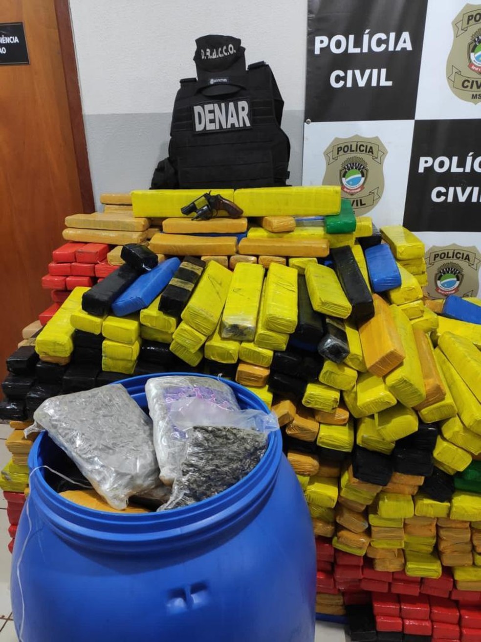Apreensão ocorreu nessa quarta-feira (14) em Campo Grande — Foto: Polícia Civil/Divulgação