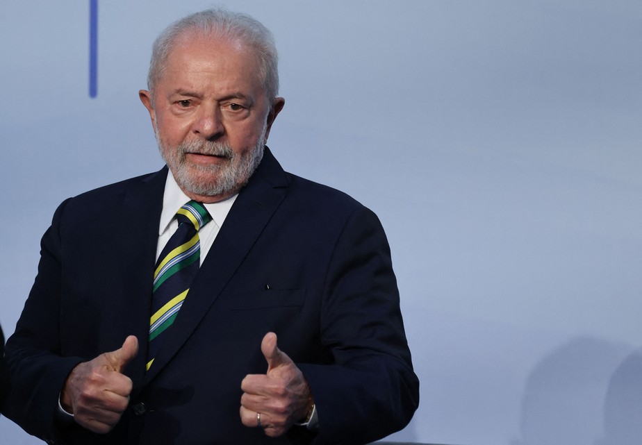 O presidente eleito Luiz Inácio Lula da Silva durante a COP27 em Sharm el-Sheikh, no Egito, na última quarta (16)