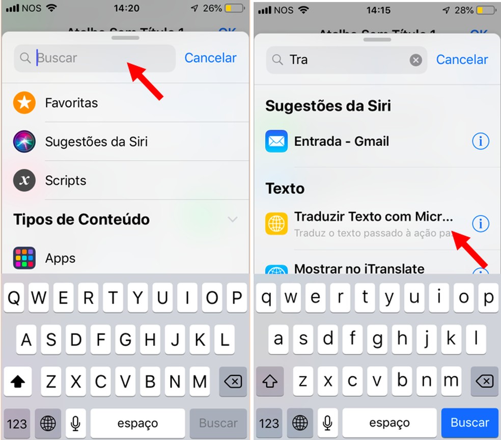 Use a opção "Traduzir Texto" para te auxiliar nas traduções  — Foto: Reprodução/Isabella Rocha  