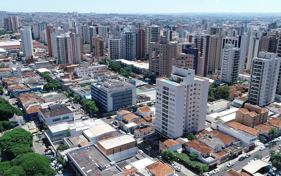 Vista aérea de Ribeirão Preto, SP — Foto: Reprodução/EPTV