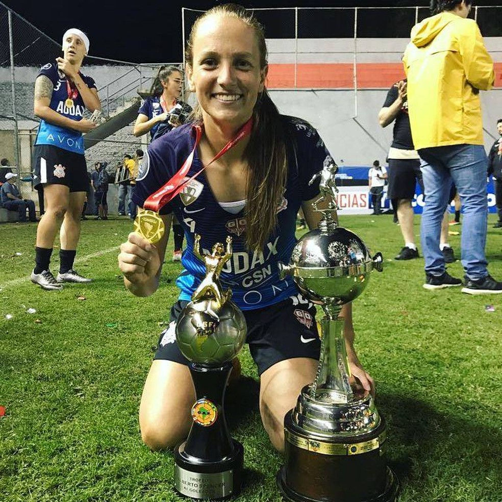 Amanda Brunner foi uma das artilheiras da Libertadores deste ano (Foto: Divulgação/Arquivo Pessoal)