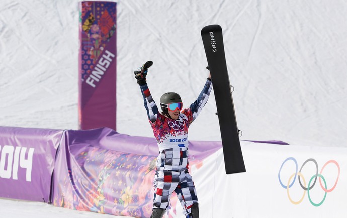 Vic Wild ouro Slalom paralelo Sochi (Foto: AP)