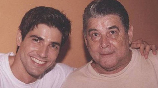 Reynaldo Gianecchini e o pai, Reinaldo Cisoto Gianecchini (Foto: Reprodução)