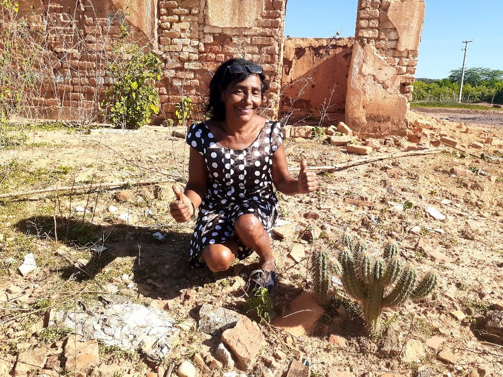Sanfoneira Maria Sebastiana em São Raimundo Nonato, Sul do Piauí — Foto: Arquivo Pessoal
