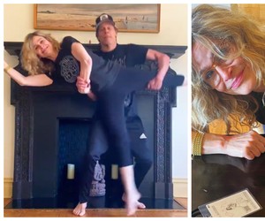 Mulher de Kevin Bacon se machuca após recriar com ele dança de 'Footloose' em vídeo que viralizou nas redes