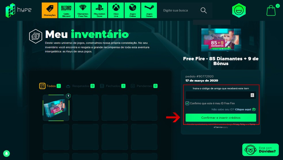 Free Fire Como Comprar Diamantes Com Descontos Pelo Hype