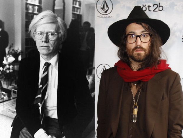 Andy Warhol e Sean Lennon: presente bizarro (Foto: Getty Images)