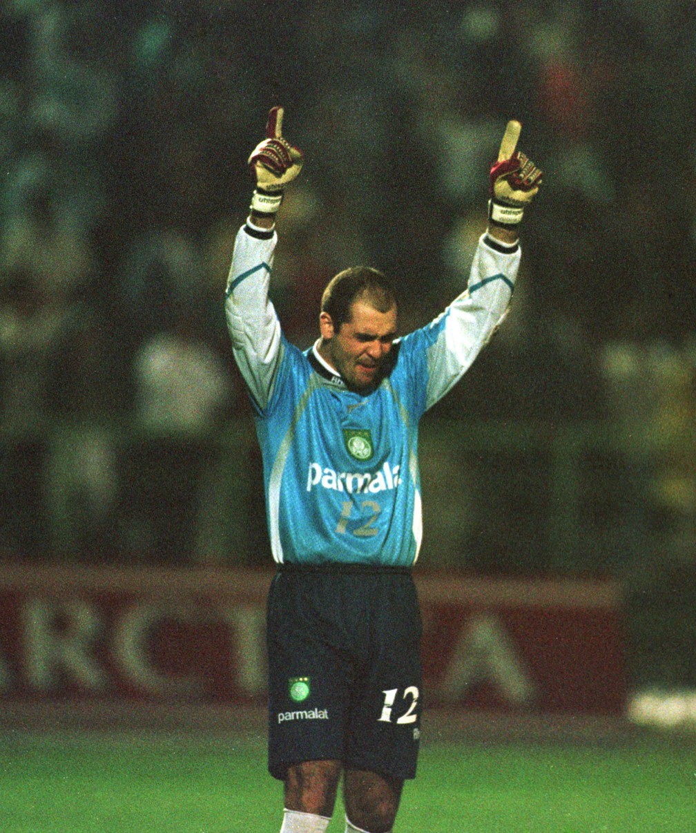 Marcos, do Palmeiras, na final da Libertadores de 1999 — Foto: Robson Fernandes / Estadão Conteúdo