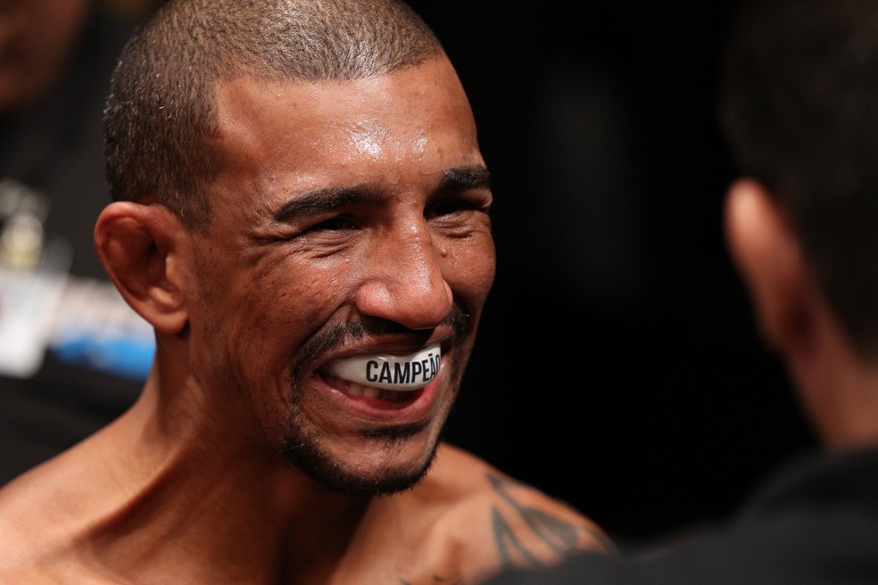 Raoni Barcelos já tem cinco vitória em cinco lutas no UFC — Foto: Getty Images