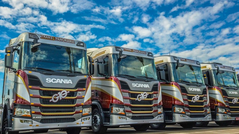 frota-caminhão-transporte-transportadora-G10-Scania (Foto: Tiago Barella/Scania)