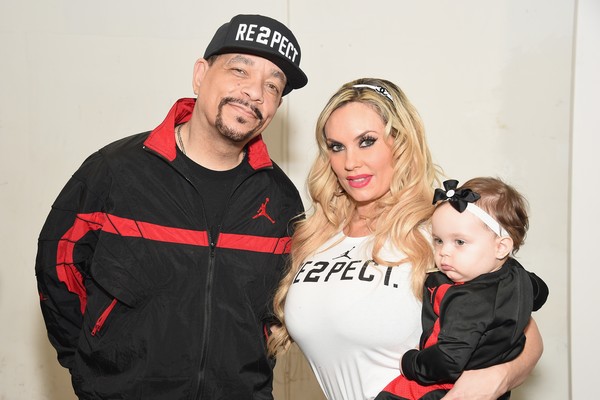 Chanel Nicole com os pais, Ice-T e Coco Austin (Foto: Getty Images)