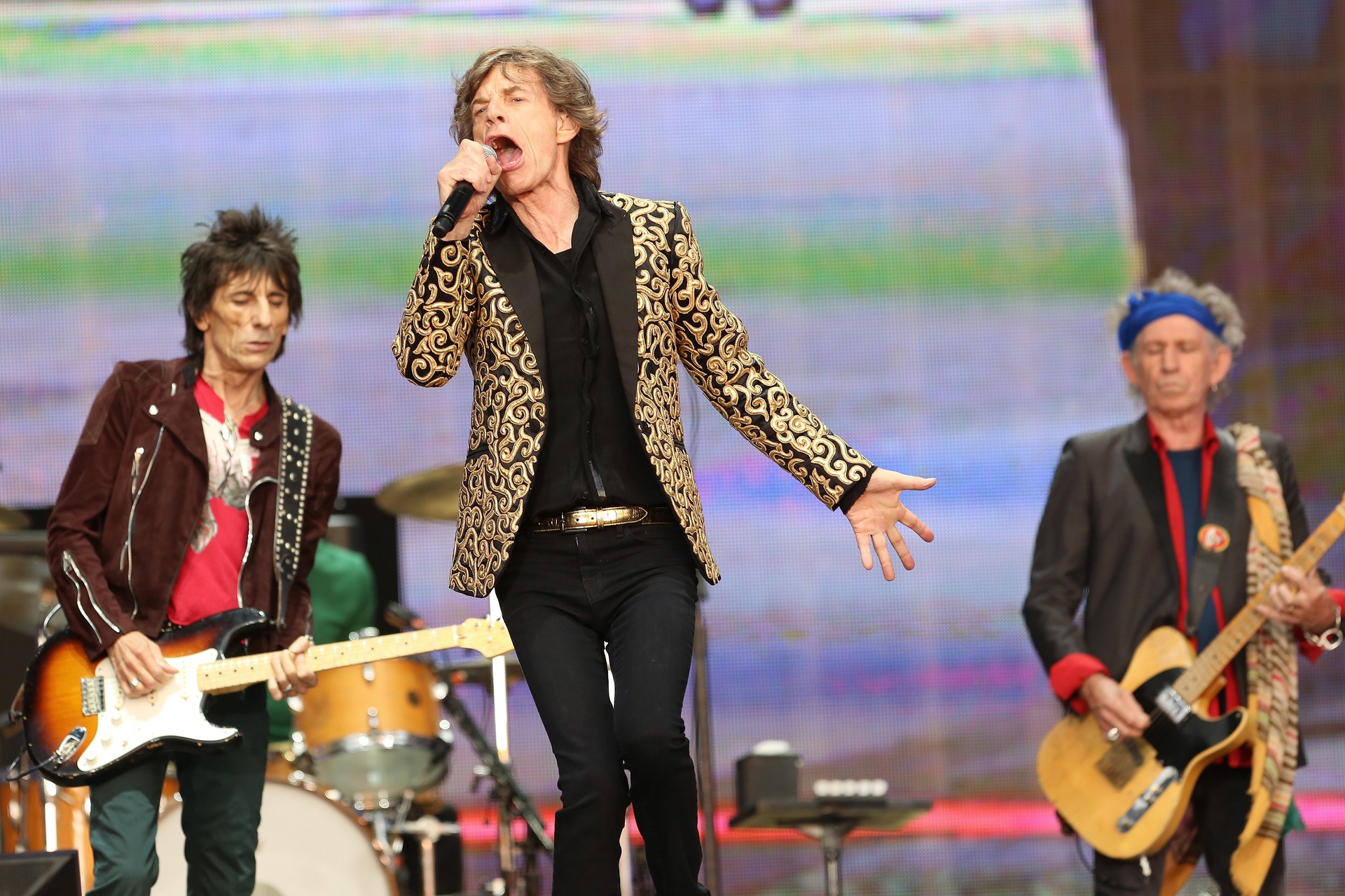 Rolling Stones tocando em Londres em julho de 2013. (Foto: Getty Images)