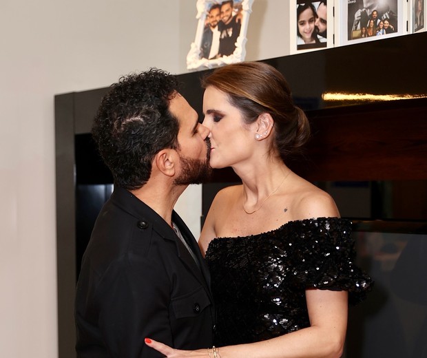 Luciano Camargo e a mulher, Flavia Fonseca (Foto: Manuela Scarpa/Brazil News)