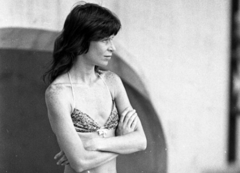 Rita Lee durante sessão de fotos em 10 de janeiro de 1975 — Foto: José Vidal/Agência O GLOBO