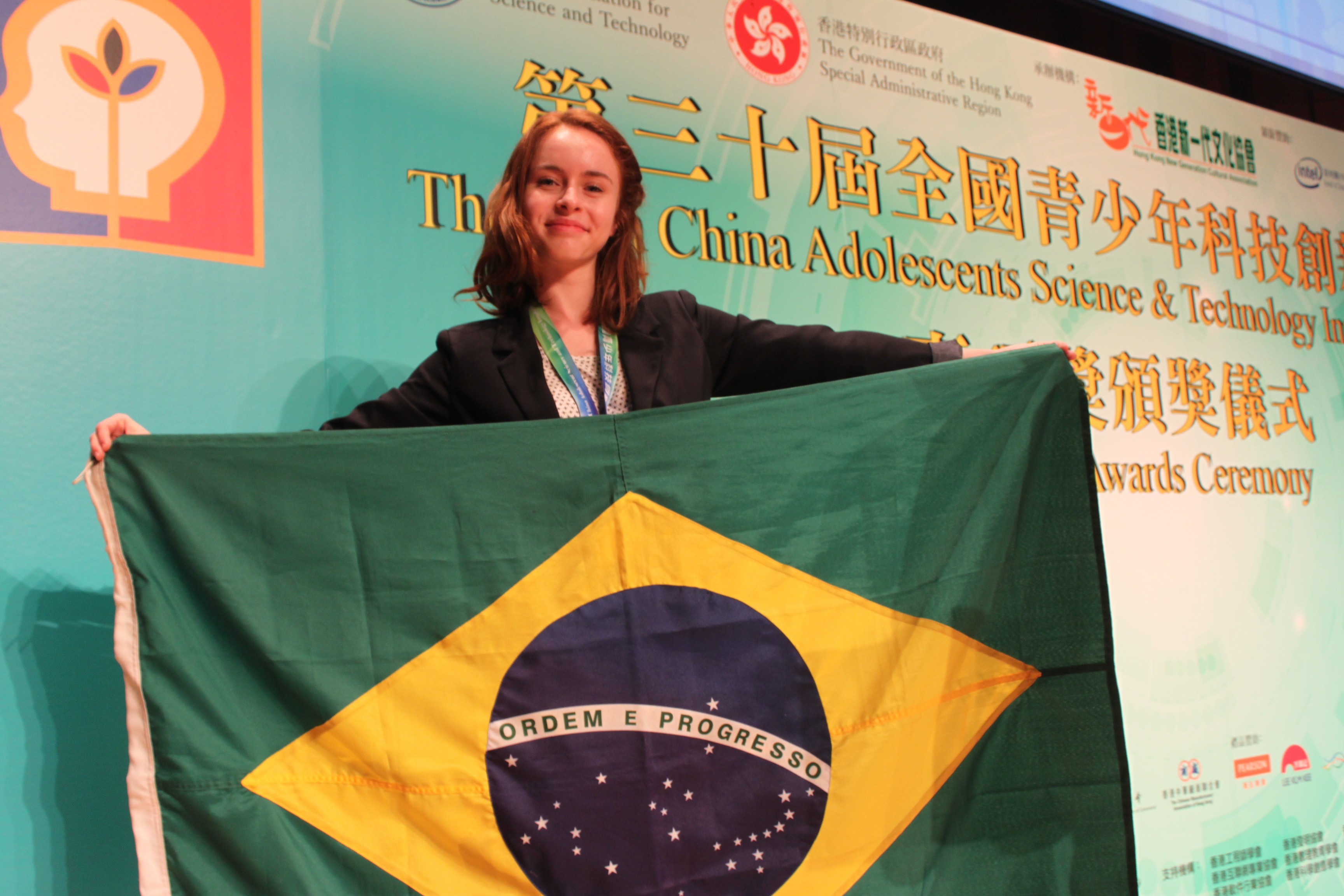 Natália representou o Brasil em evento na China (Foto: Acervo Pessoal)