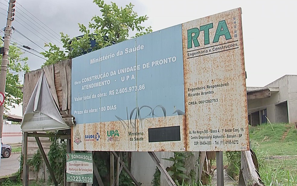 UPA estava orÃ§ada em quase  R$ 3 milhÃµes â€” Foto: ReproduÃ§Ã£o/TV TEM