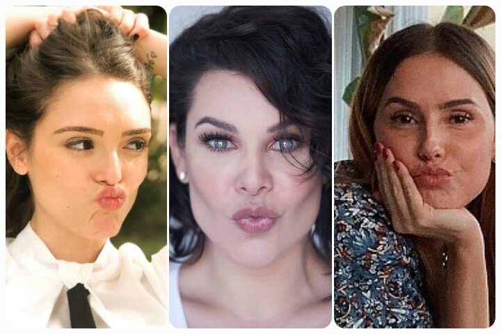 Isabelle Drummond, Fernanda Souza e Deborah Secco deram seus primeiros beijos em cenas da TV (Foto: Reprodução/Instagram)