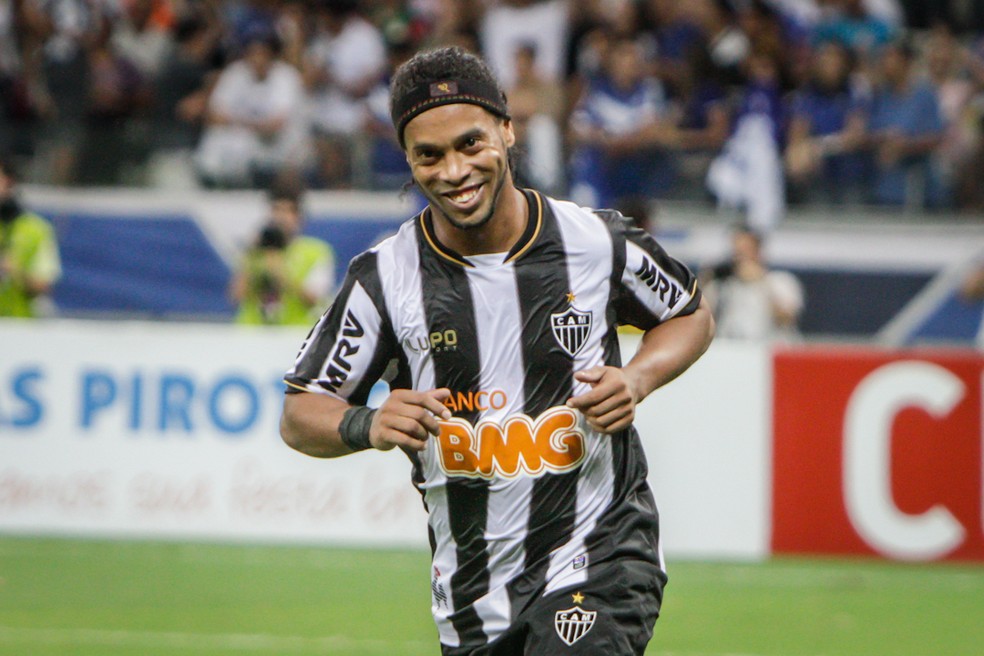 Ronaldinho Gaúcho, no Atlético-MG — Foto: Bruno Cantini/ Atlético-MG