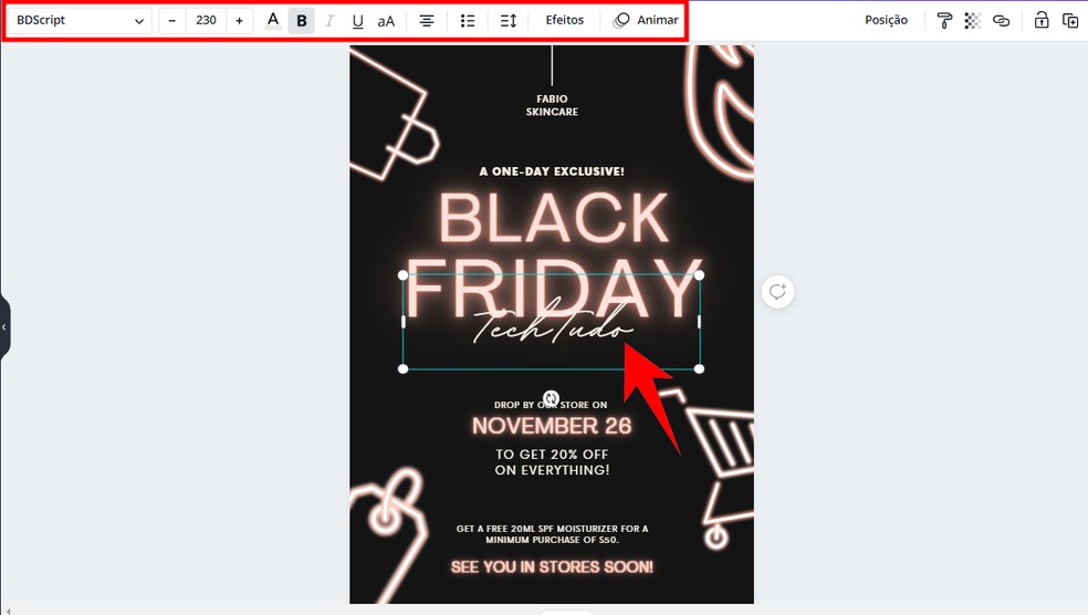 Banner para Black Friday 2021: como fazer cartaz com texto no Canva | Black  Friday | TechTudo