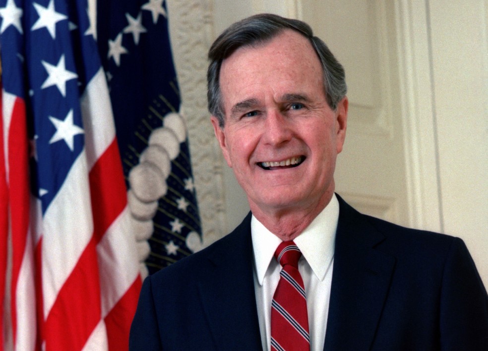 George H. W. Bush, presidente dos EUA entre 1989 e 1993 — Foto: David Valdez/Library of Congress/Prints and Photographs Division