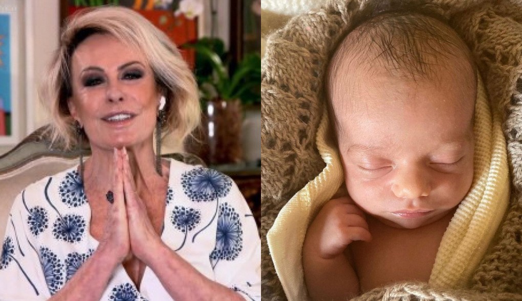 Ana Maria Braga fala sobre amor ao neto mais novo, nascido há três semanas (Foto: Reprodução/Instagram;Reprodução/TV Globo)