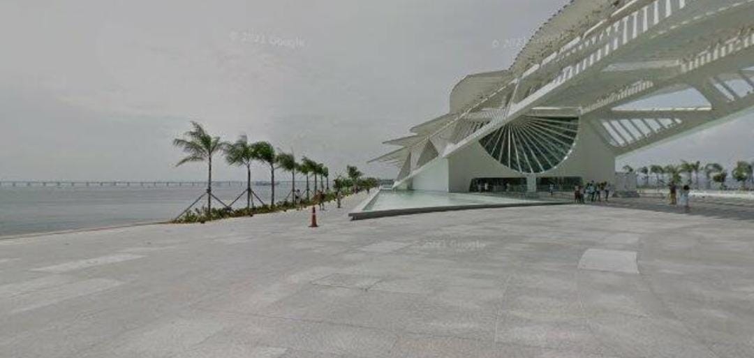O Museu do Amanhã, no Rio de Janeiro, antes da simulação  (Foto: Reprodução/This Climate Does Not Exist)