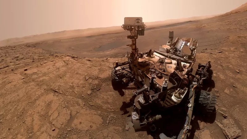 O Curiosity da Nasa tirou esta selfie em Marte (Foto: NASA/JPL-CALTECH/MSSS via BBC)