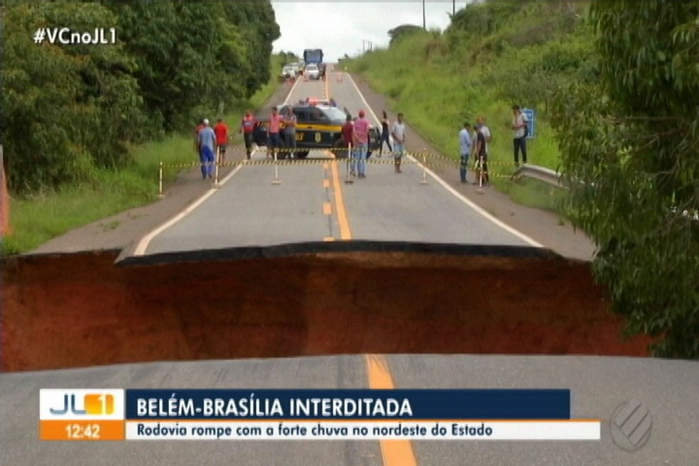 Desvio temporário deve desafogar concentração de caminhões que já dura vários dias. — Foto: Produção / TV Liberal