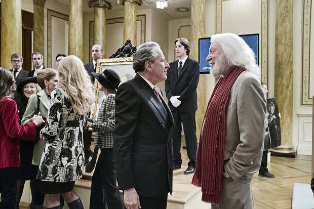 THE BEST OFFER, (aka LA MIGLIORE OFFERTA), from left: Geoffrey Rush, Donald Sutherland, 2013. 