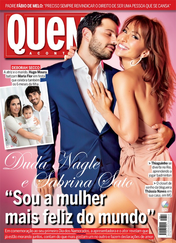 Duda Nagle e Sabrina Sato estrelam capa da QUEM (Foto: Marcos Rosa/Ed. Globo)