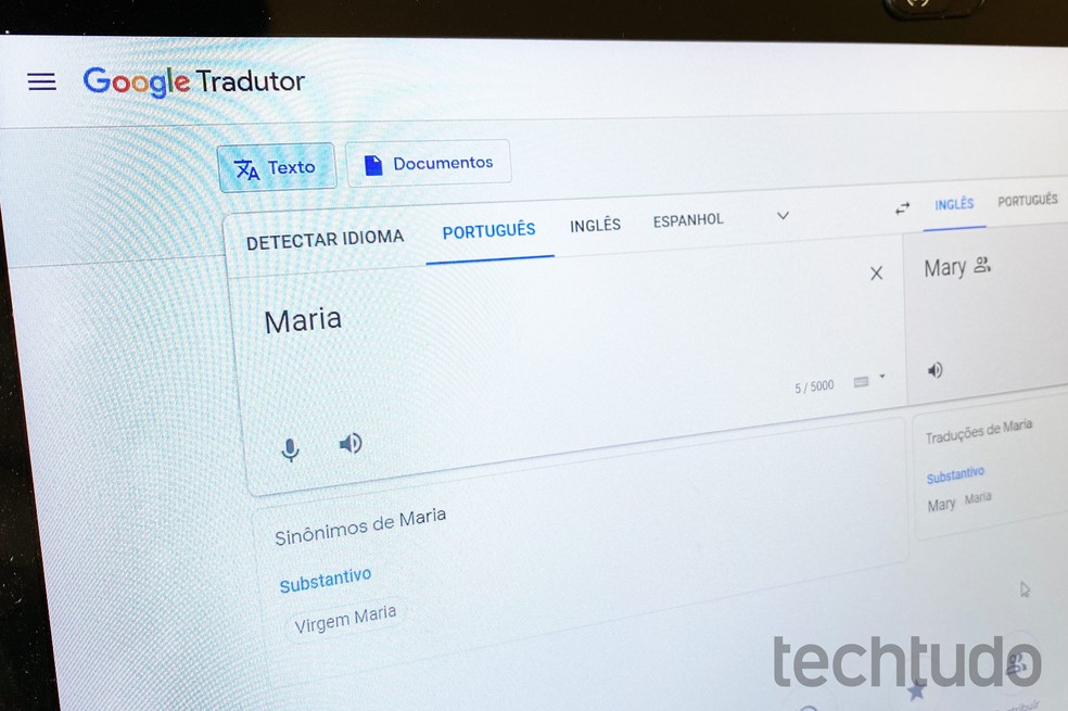 Como descobrir qual seu nome em inglês com o Google Tradutor — Foto: Rodrigo Fernandes/TechTudo