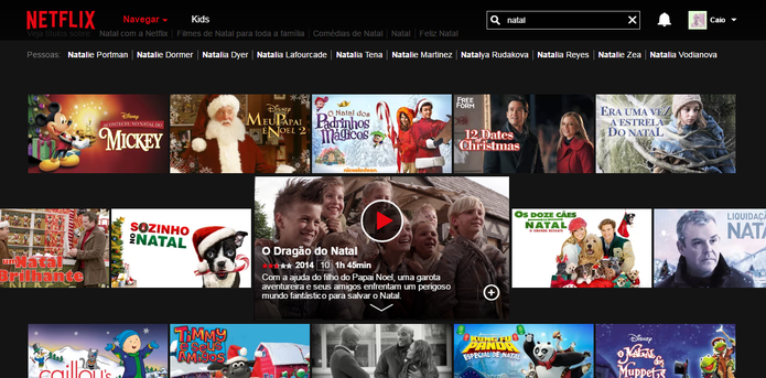 Netflix e outros serviços têm filmes de natal no catálogo (Reprodução/Caio Bersot)