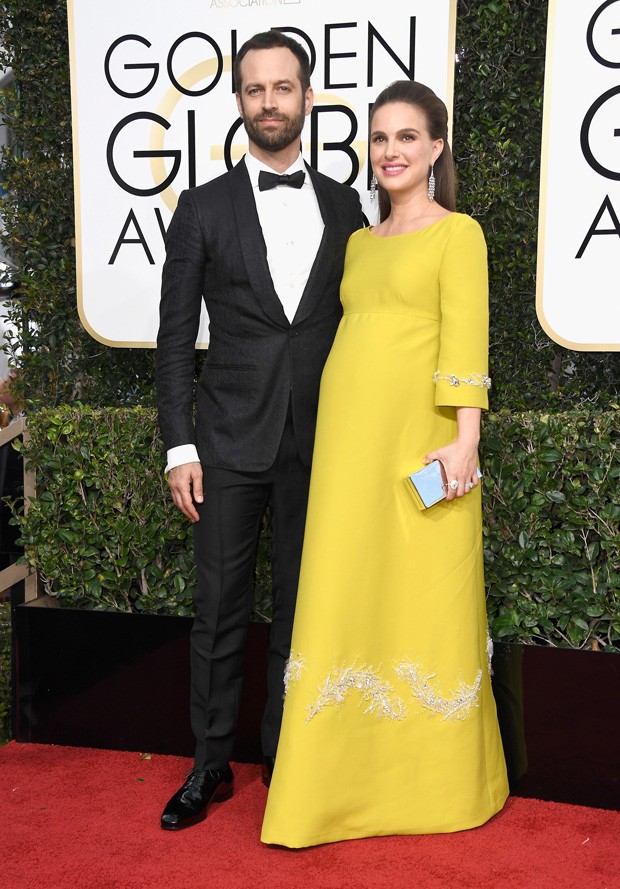 BEVERLY HILLS, CA - JANUARY 08: Choreographer Benjamin Millepied and actress Natalie Portman attend the 74th Annual Golden Globe Awards at The Beverly Hilton Hotel on January 8, 2017 in Beverly Hills, California.  (Photo by Frazer Harrison/Getty Images) (Foto: Getty Images)