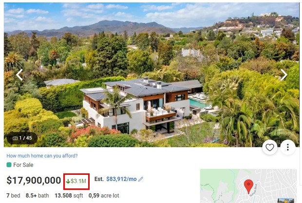 Matt Damon baixa o valor de mansão em Pacific Palisades em US $ 3,1 milhões (Foto: Reprodução / Realtor)