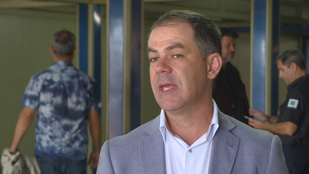 O presidente da Novacap, Júlio Menegotto — Foto: TV Globo/Reprodução