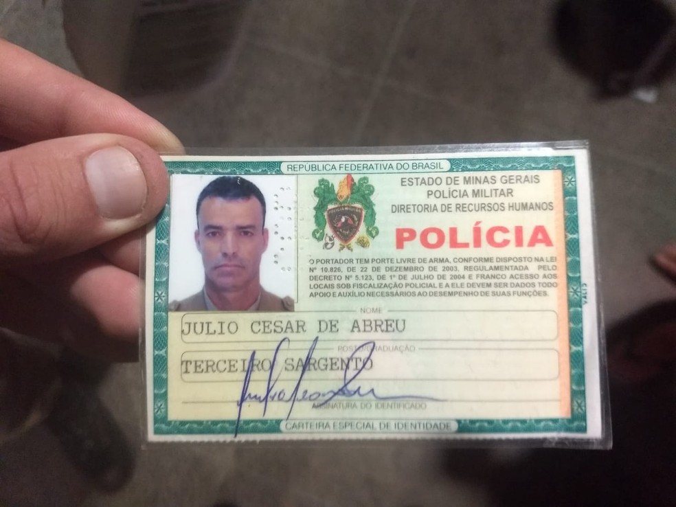 Júlio César de Abreu era PM reformado — Foto: Reprodução