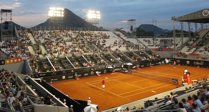 Feijão, tênis, Rio Open (Foto: Thiago Quintella)