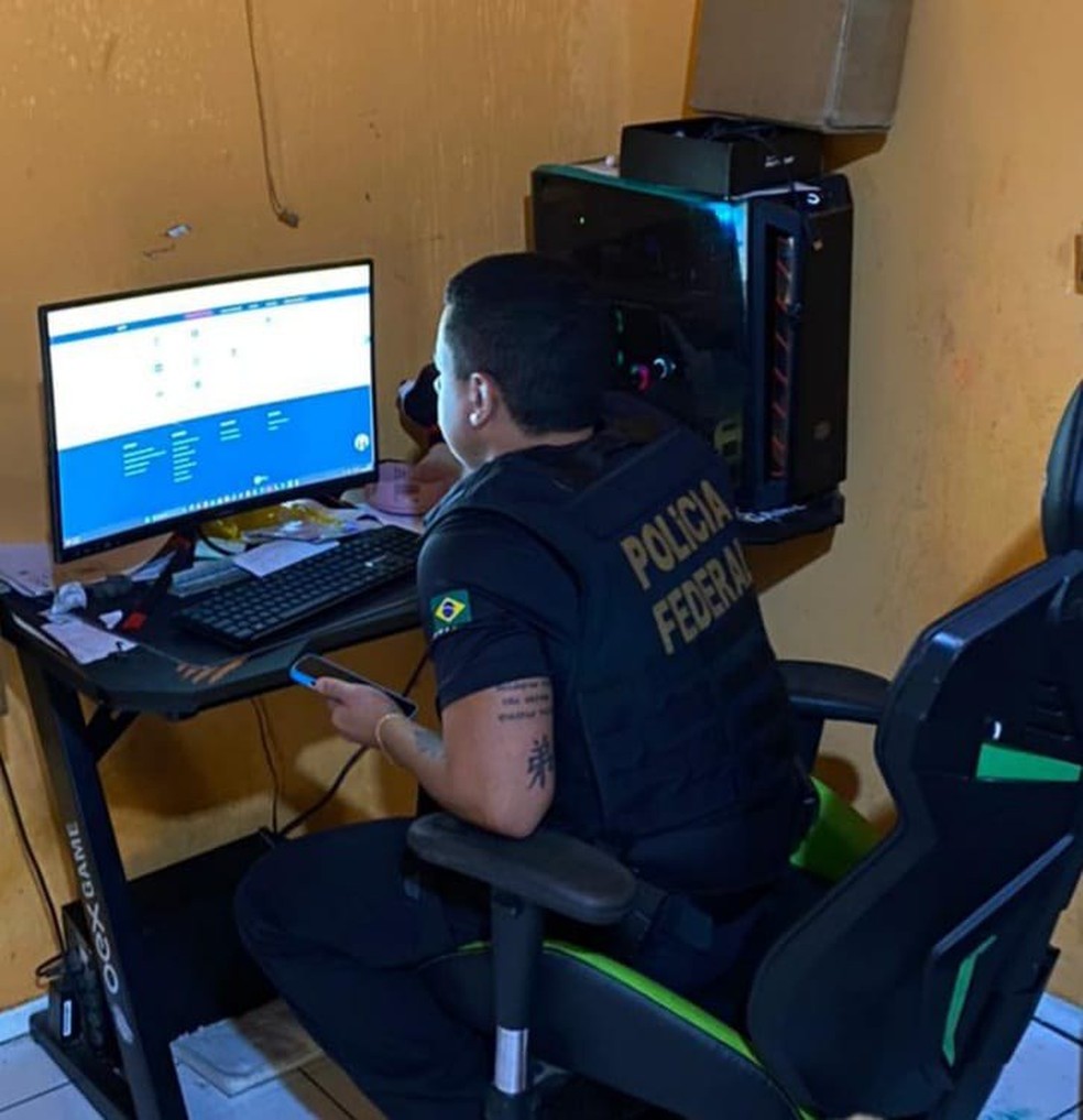 PF realiza operação contra fraudes no salário-maternidade em Tutóia, no Maranhão — Foto: Divulgação/Polícia Federal