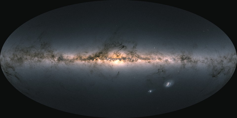 Mapa 3D da Via Láctea é revelado pela Agência Espacial Europeia (Foto: Reprodução/ESA)