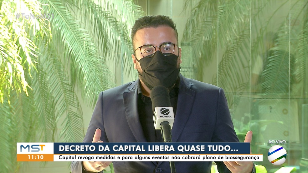 Procurador-geral do município de Campo Grande em entrevista ao MS1 — Foto: Reprodução/TV Morena