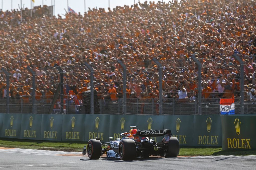 Max Verstappen durante a classificação do GP da Holanda de F1 — Foto:  ANP via Getty Images