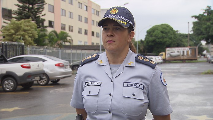 Comandante-geral da Polícia Militar do DF, coronel Sheyla Soares Sampaio — Foto: TV Globo/Reprodução