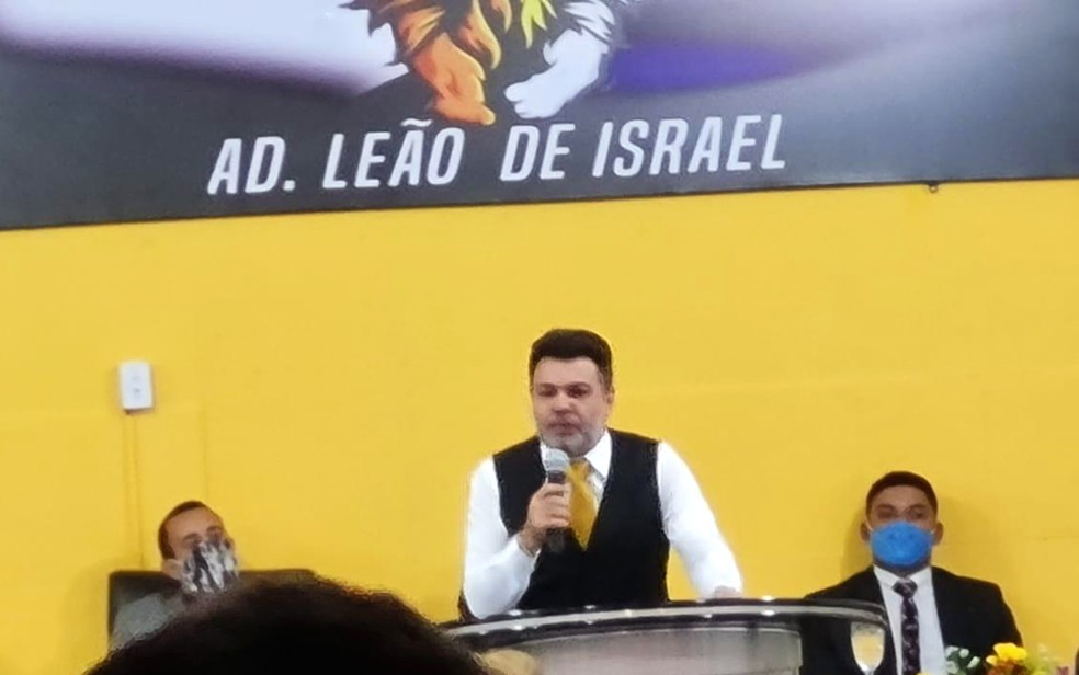 Operação barra culto com Marco Feliciano em Morro Agudo (SP) por desrespeito a regras de distanciamento social, diz Prefeitura — Foto: Redes sociais/Reprodução