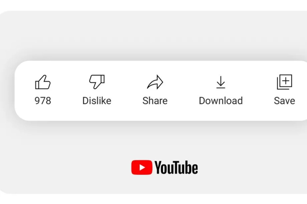 YouTube esconderá número de dislikes dos vídeos — Foto: Divulgação/YouTube