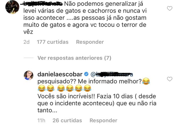 Daniela Escobar foi atacada por internautas (Foto: Reprodução/Instagram)
