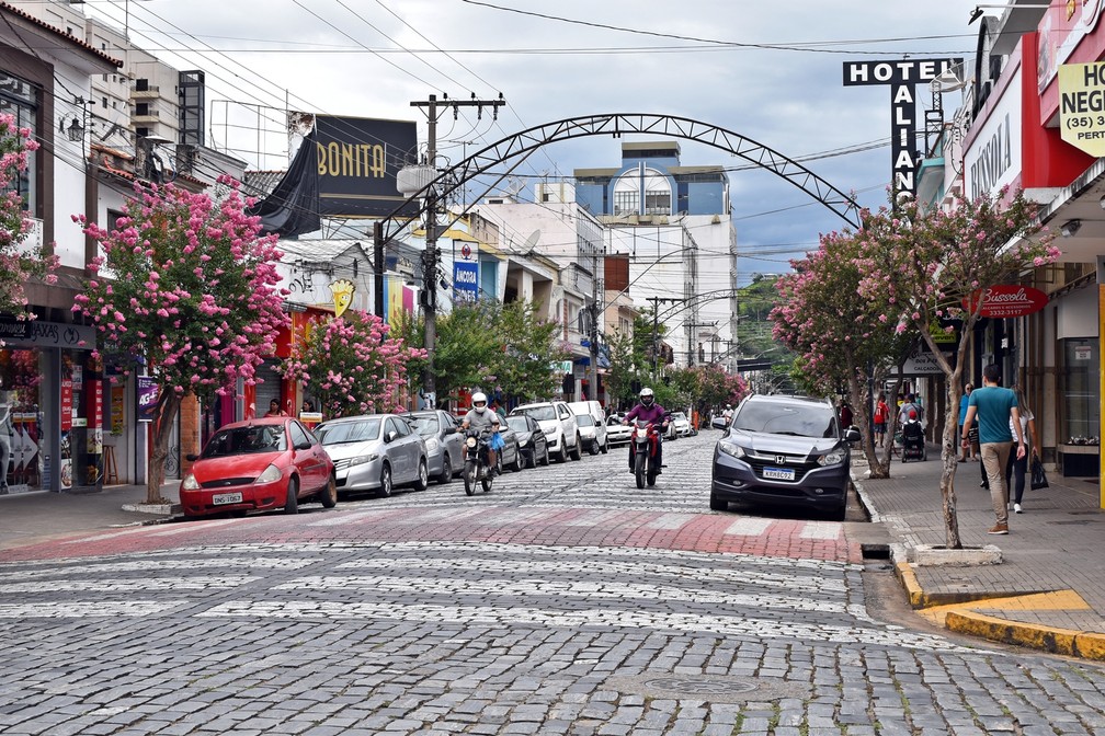 Tranquilidade e sossego atrai turistas para São Lourenço — Foto: Lucas Soares / G1