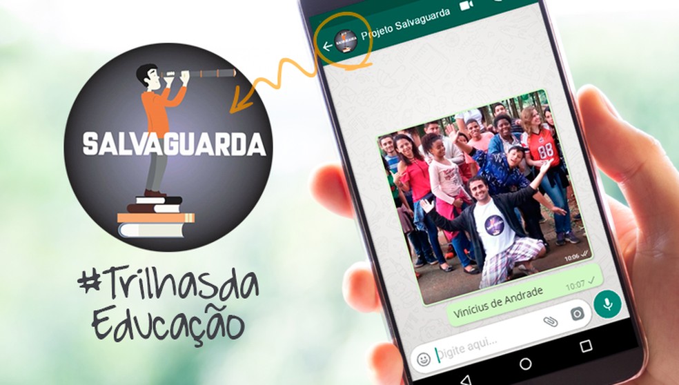 Projeto Salvaguarda, criado por Vinícius de Andrade, oferece tutoria para alunos da rede pública — Foto: Reprodução/MEC