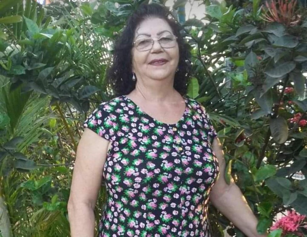 Terezinha Leite Vieira tinha 72 anos e faleceu de Covid-19, em Bocaiuva — Foto: Arquivo pessoal